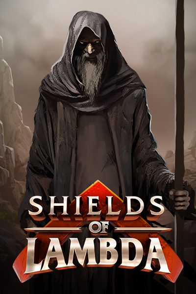 Une image puissante et protectrice du jeu 'Shields of Lambda', mettant en scène les boucliers emblématiques et la promesse de défense.